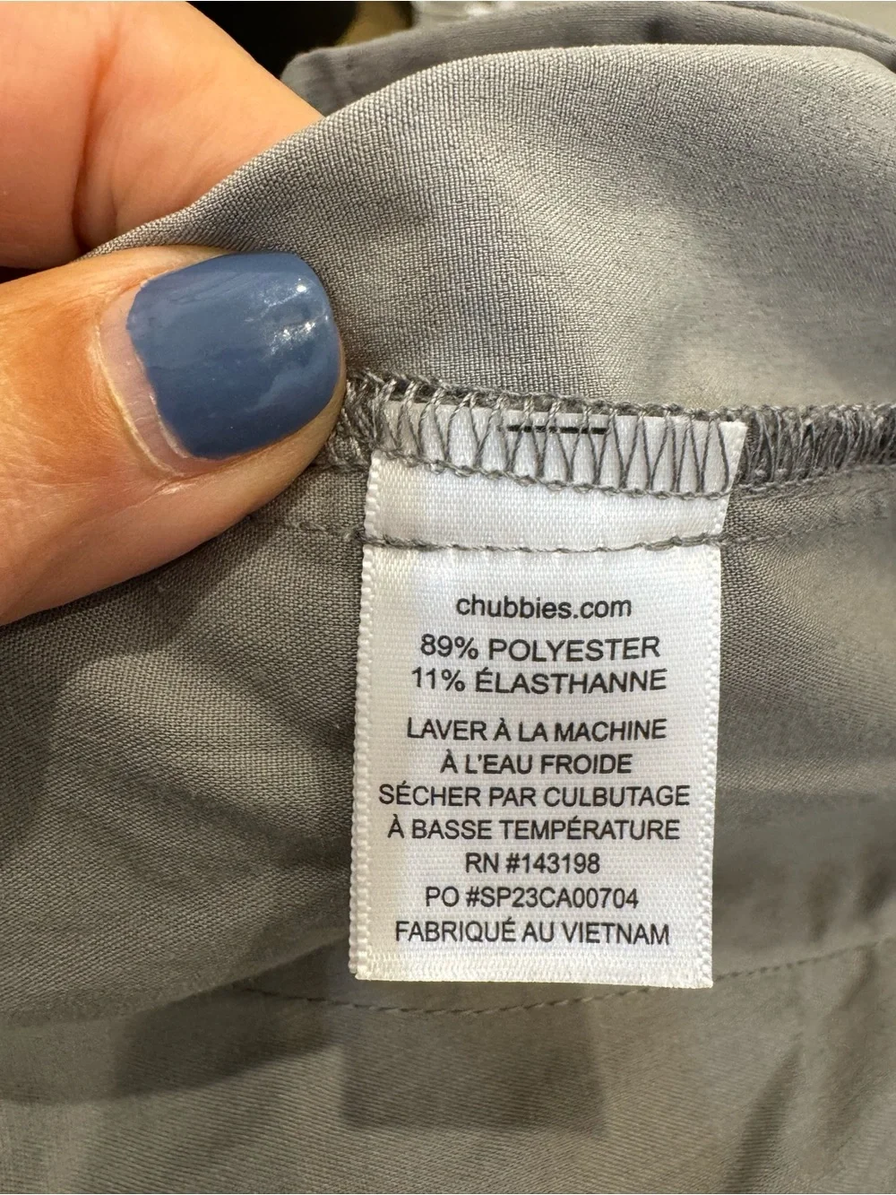 chubbies Everywear Performance Shorts 6” Gray size Medium - Picture 11 of 12